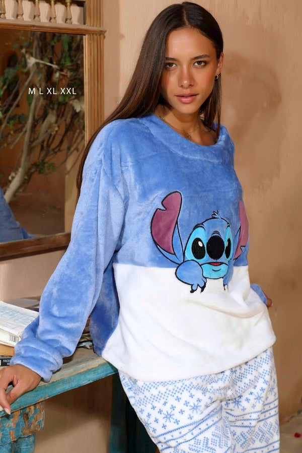 بيجاما حريمي stitch اوفر سايز