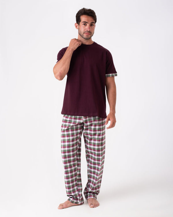 بيجاما رجالي كاروه Green & Berry