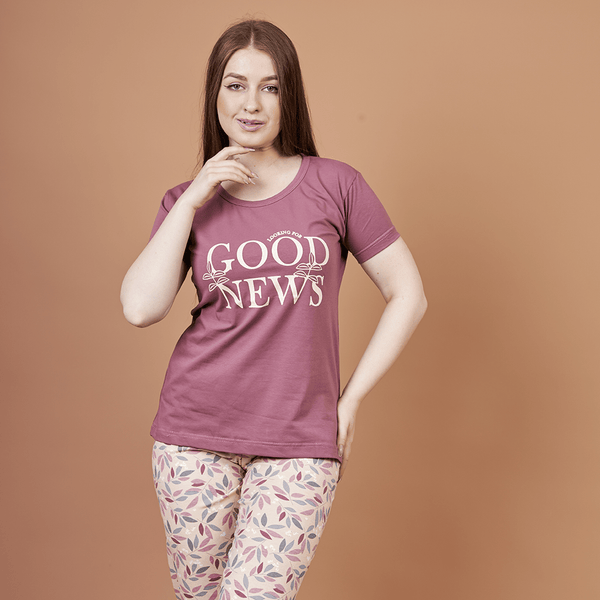 بيجاما حريمي نص كم good news