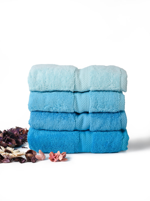 طقم فوط قطن 100% 4 قطع (50*100) ocean breeze