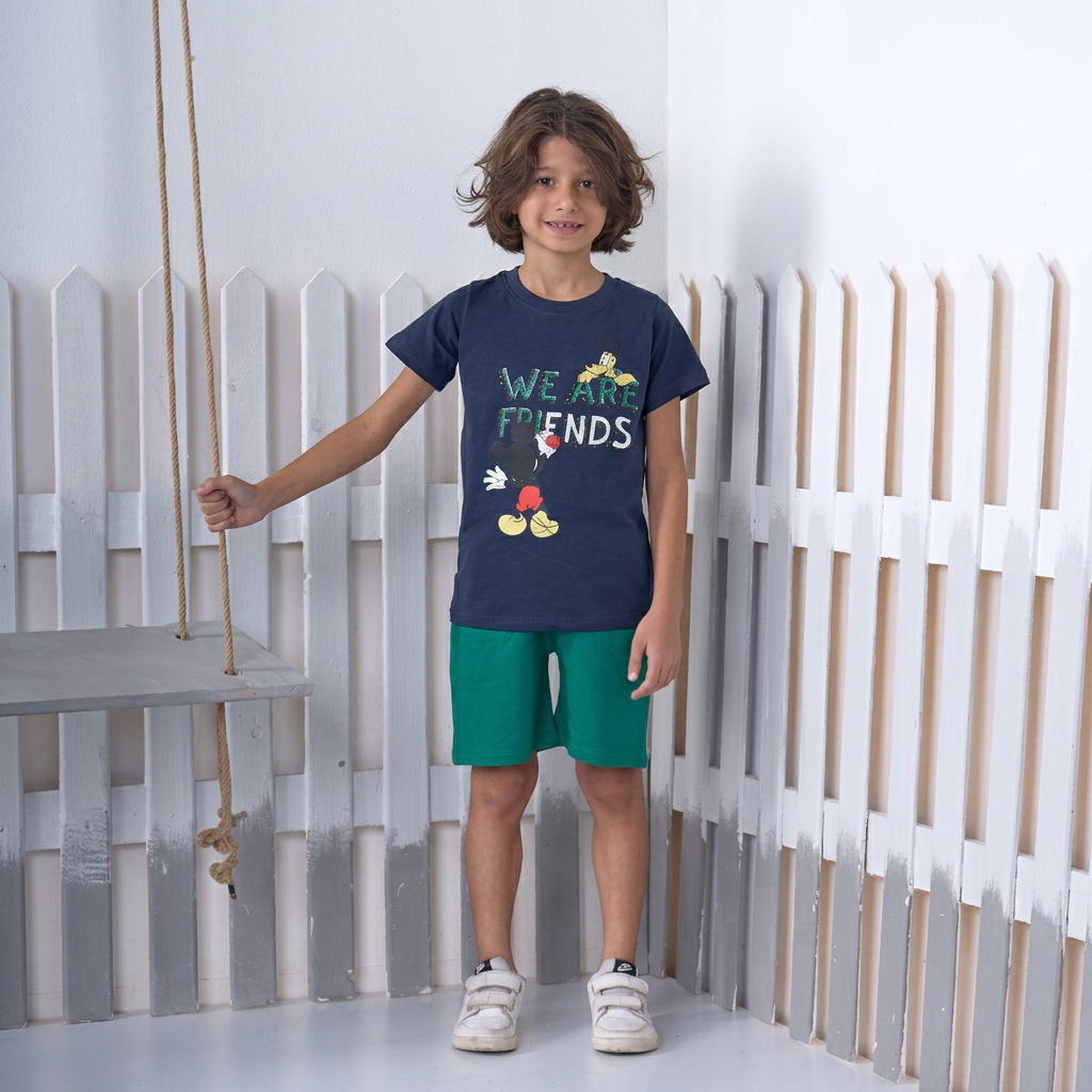 "friends" pajama short set