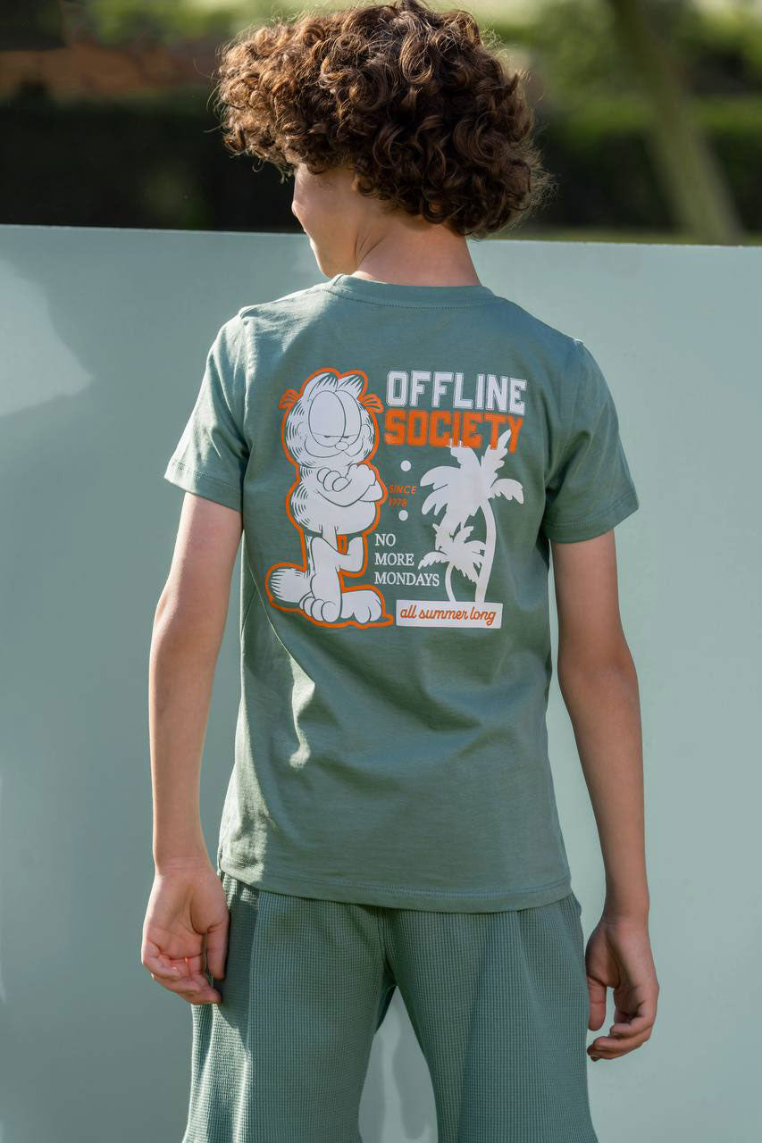 "offline" pajama short set