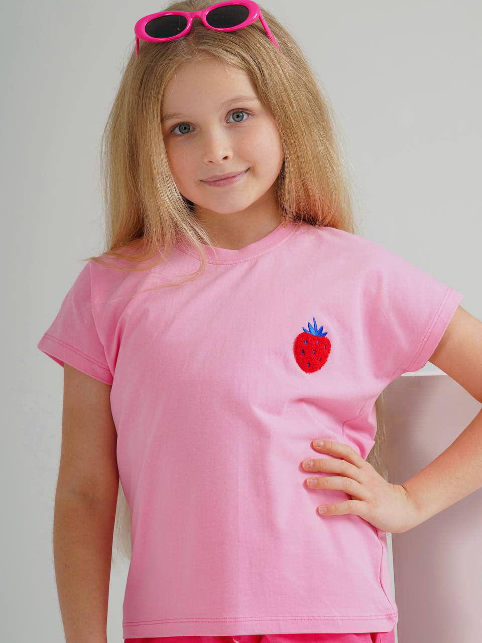 "strawberry" pajama short set